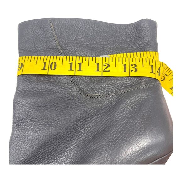 Bebe NORA Boots Womens 7 Leather Slouchy Heeled Bootie Coastal Cowgirl Boho Chic - Picture 13 of 13